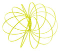 Geospace Original GeoFlux Mesmerizing 3-D Kinetic Sculpture & Interactive Spring Toy (Yellow Glow)