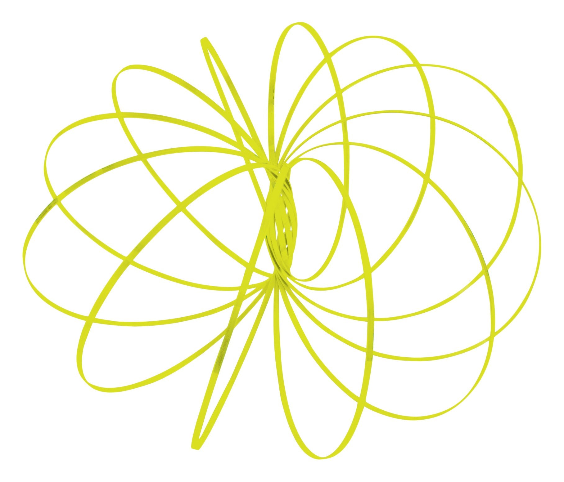 Geospace Original GeoFlux Mesmerizing 3-D Kinetic Sculpture & Interactive Spring Toy (Yellow Glow)