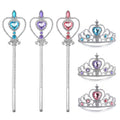 Princess Crown Tiara for Little Girls Princess Dress Up Accessories, 6PCS Princess Tiara Toddler Crown for Kids