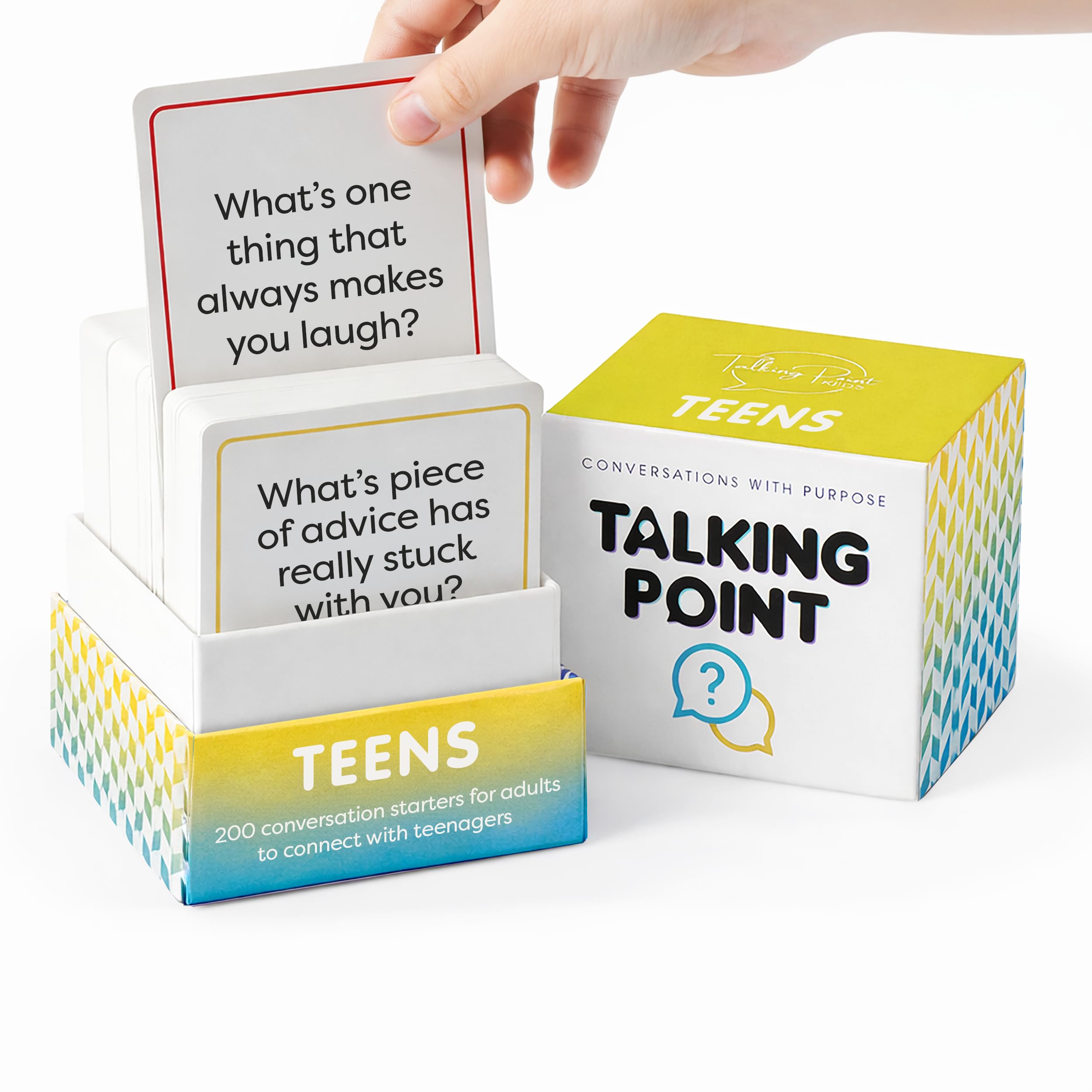 200 Conversation Cards for Teens - Deep Questions to Build Trust, Spark Self-Expression & Strengthen Bonds | for Parents, School Counselors, Therapists & Teachers