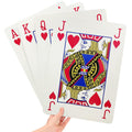 Jumbo Playing Cards, 8 x 11 Inches Giant Playing Cards for Family Game Night, Extra Large Casino Party Decoration for Adults