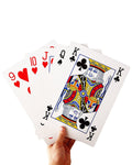 SeptCity Jumbo Playing Cards, Super Big Giant Game Theme Full Deck Huge Poker Oversize Decorations of Magic Party (1 Pack) (4 Times)