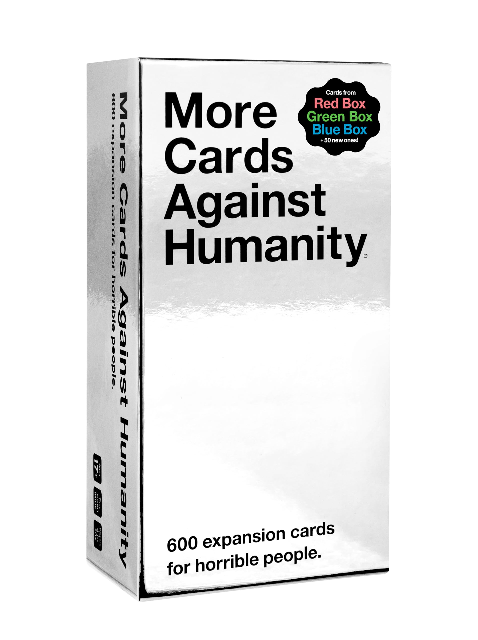 More Cards Against Humanity • 600-card Essential Expansion • Includes The Best Cards from The Red, Blue, & Green Boxes