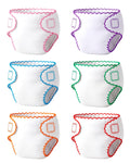 BABESIDE 6 Pcs Baby Doll Diapers, Baby Doll Accessories for 12-15 Inch Dolls, Reusable & Washable Doll Underwear, Pretend Play Doll Accessories Gift for Kids Age 3+