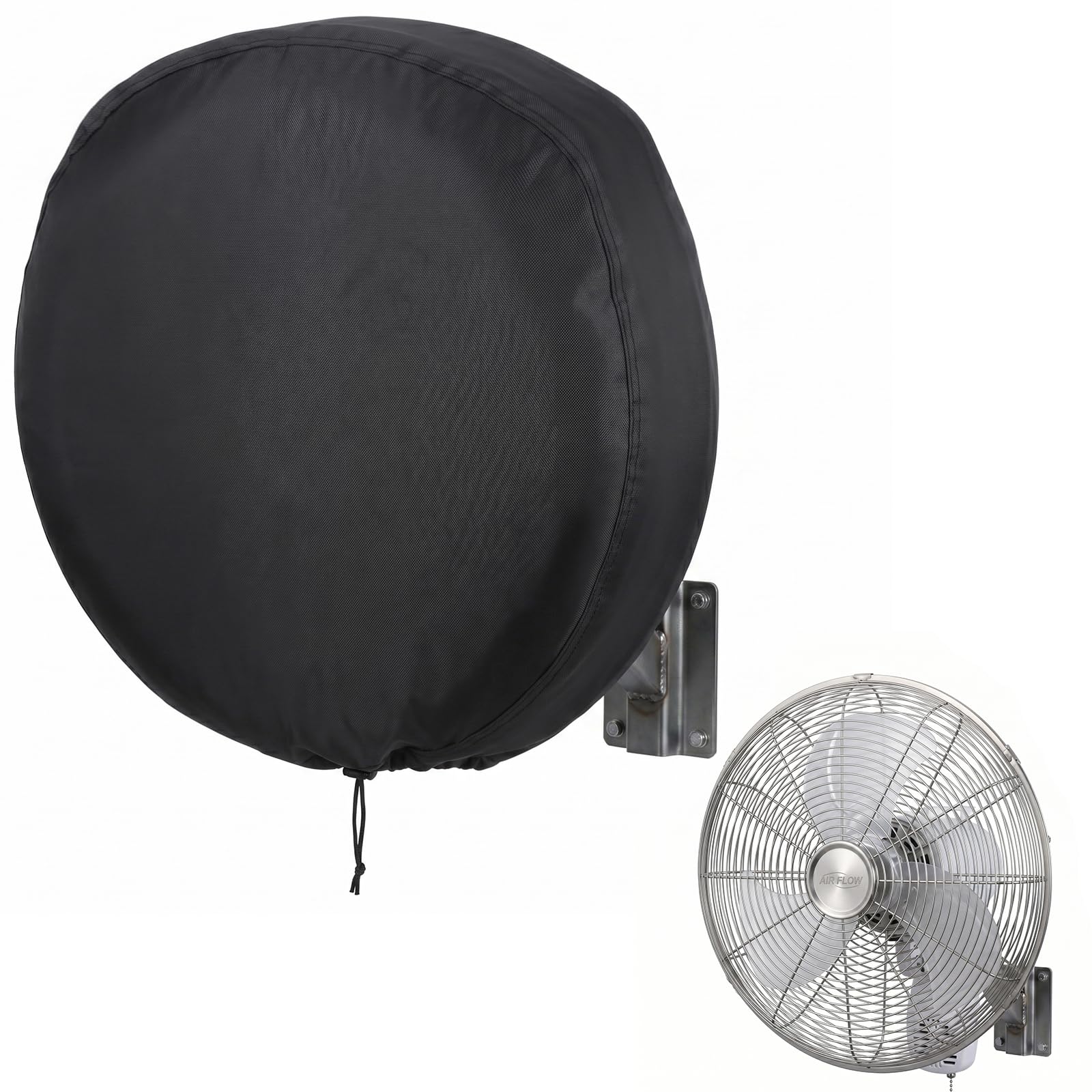 210D Oxford Heavy Duty Outdoor Fan Cover, Anti-UV Outdoor for 18-20 Inch | Waterproof Dustproof All-Weather Protection Cover for High-Velocity Floor Fan, Pedestal Fan, Wall Mount Fan, Outdoor Fan