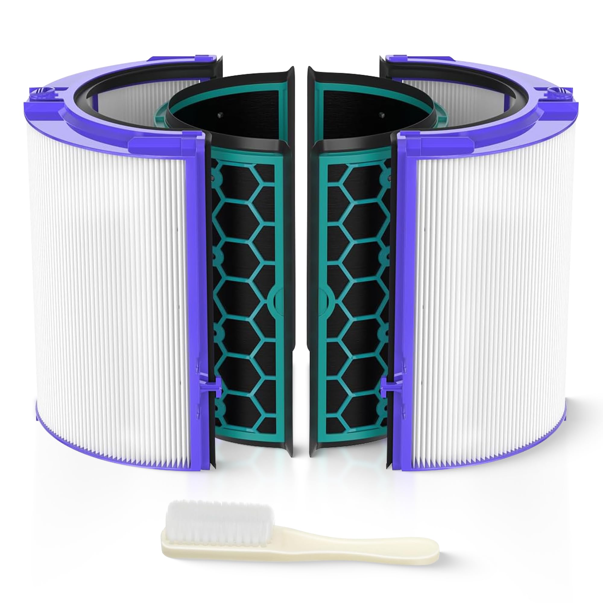 TP04 Replacement Filter | 360° Combi Glass HEPA & Activated Carbon Filter | Compatible with Dyson HP04, TP04, DP04, TP05, DP05 Air Purifi-er | Perfect Fit & Reliable | Easy to Install