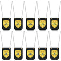 12 Pcs Police Badges Pretend Play Toy for Kids Detective Sheriff Cop Fbi Fake Badge Prop with Chain for Police Party Accessories, Accessory Detective Role Play, Halloween Dress up