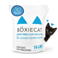Boxie Unscented 30 Day Odor Control Clumping Clay Cat & Kitty Litter 16 lb, 99.9% Dust-Free, Hard Flat Top Clumps, No Fragrances No Fillers, Long-Lasting, Easy to Scoop