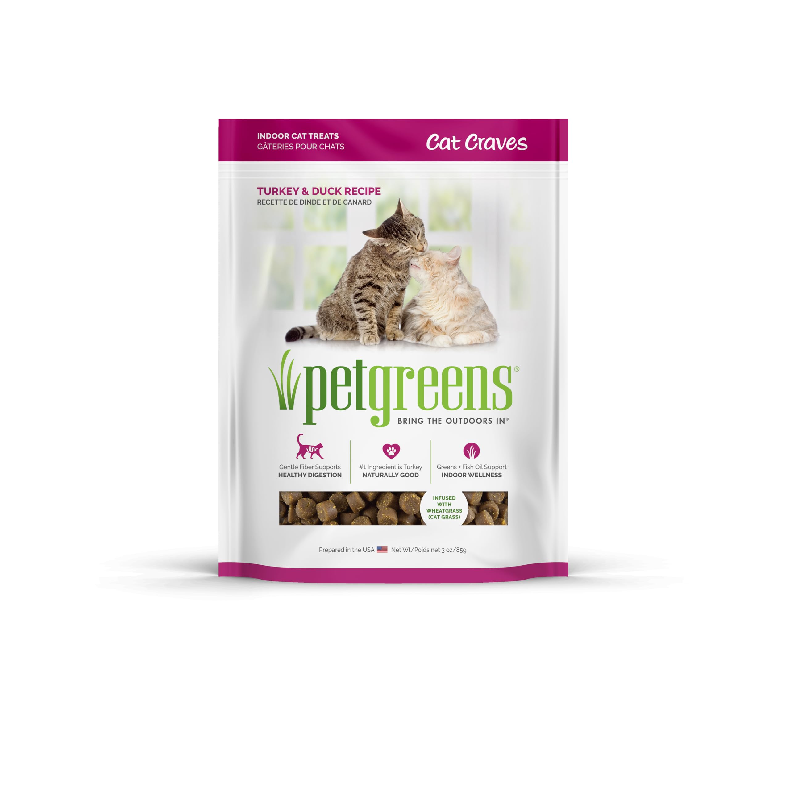Pet Greens Bellrock Growers Semi-Moist Turkey and Duck Cat Treat (12004) brown 3 Ounce (Pack of 1)