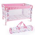 Reborn Baby Dolls Crib, Babys Doll Bed for 18 Inch Baby Dolls, Removable Babys Doll Playpen Toy Crib, Reborn Baby Doll Accessories with Storage Bag, Toy Gift for Kids Ages 3+