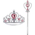 Princess Dress Up Accessories Princess Crown Tiara for Little Girls, Toddler Tiara crown Wand Toy Gifts for 3-6 Girl