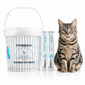 100tubes Cat Treat Lickable, Omega-3 Fish Oil for Skin and Coat Health Squeezable Creamy Purée Cat Treat Real Chicken Puree Lickables Bulk Wet Squeeze Treats for Kittens Healthy Grain-Free