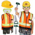 Liberry Kids Tool Set for Boys Girls 3-5 Years, Construction Worker Costume with Hat, Toddler Dress Up Toys for Birthday Gift