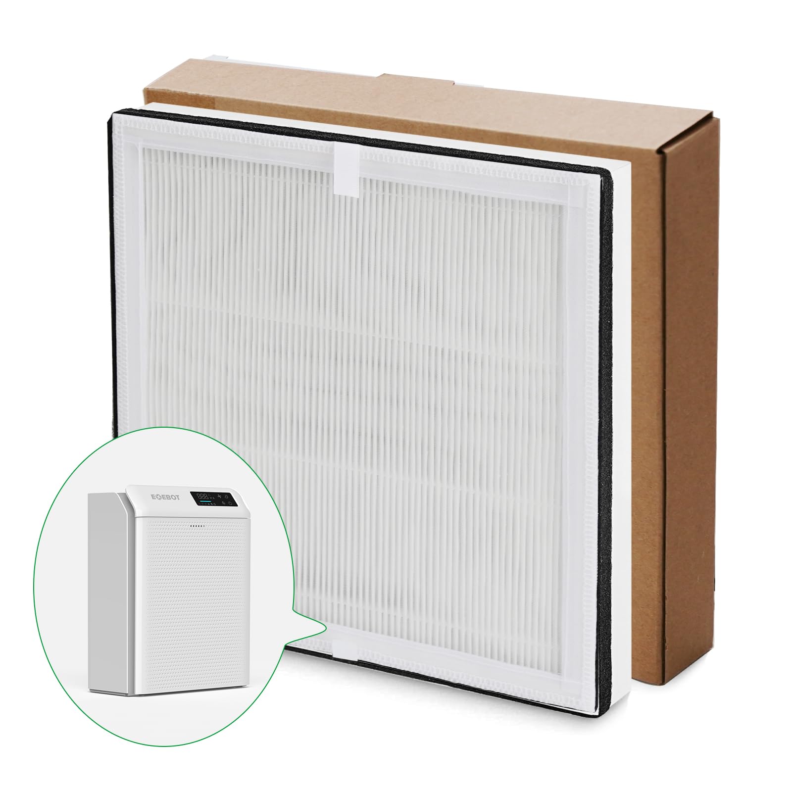 Ganymede HEPA Filter Replacement for EOEBOT Air Purifier, Designed for Ganymede Model, Multi-Layer Filtration with Washable Pre-Filter