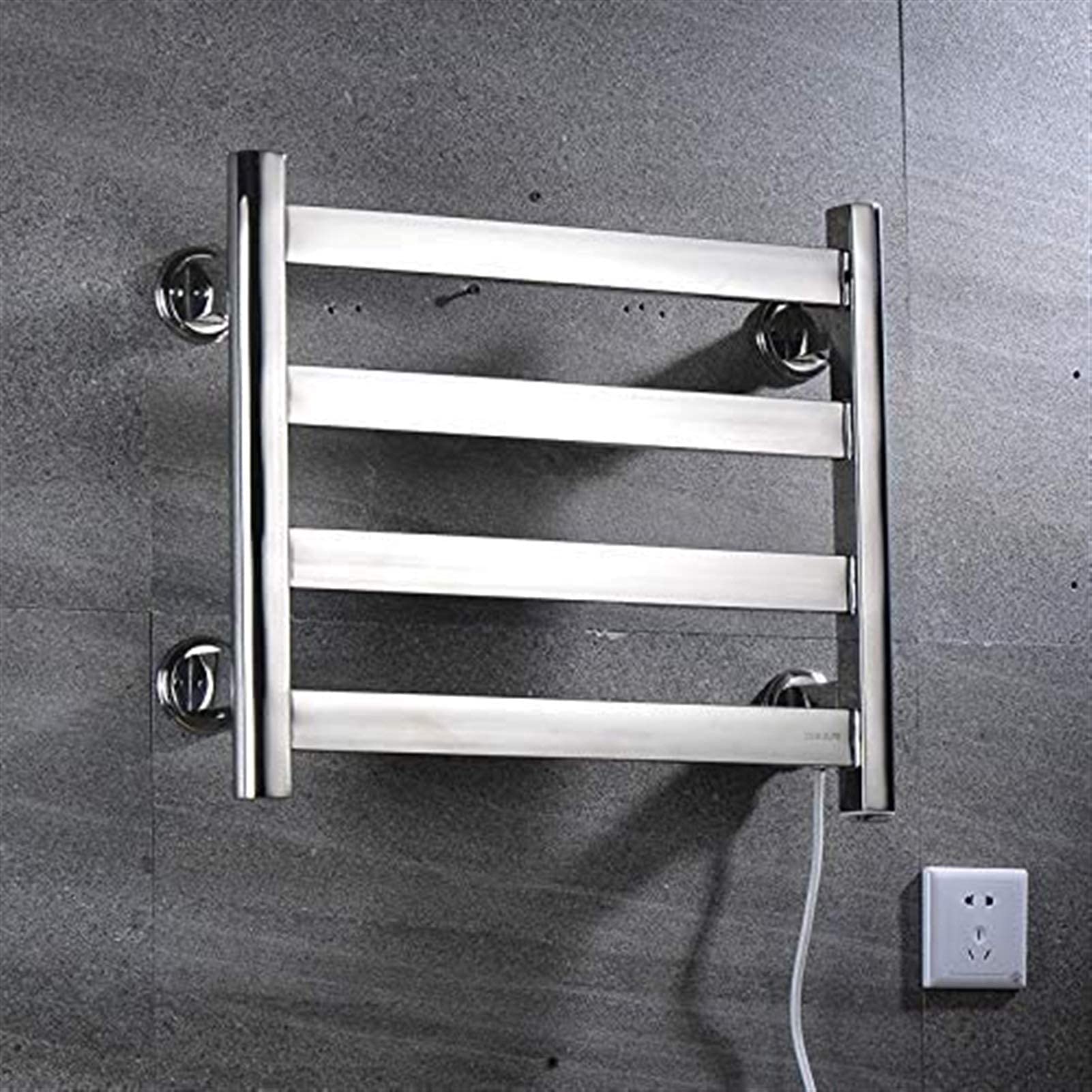 Heated Towel Rail Rails Electric Towel Warmer Bathroom Towel Warmer Wall Mounted Electric Towel Rack Simple and Luxurious Let You Not Feel The Wet and Cold of Towel (Size : Plu