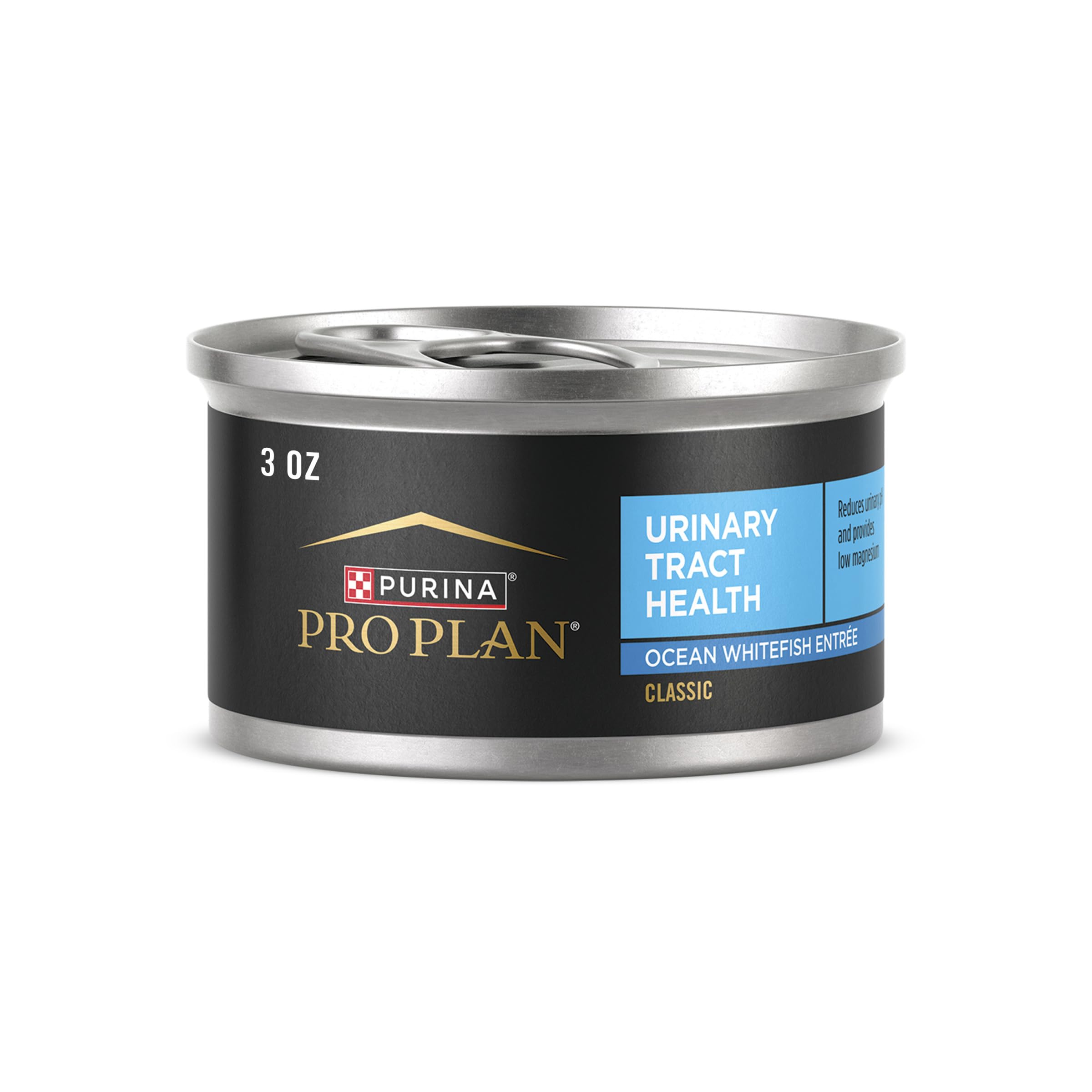 Purina Pro Plan Urinary Tract Cat Food Wet Pate, Urinary Tract Health Ocean Whitefish Entree - (Pack of 24) 3 oz. Pull-Top Cans