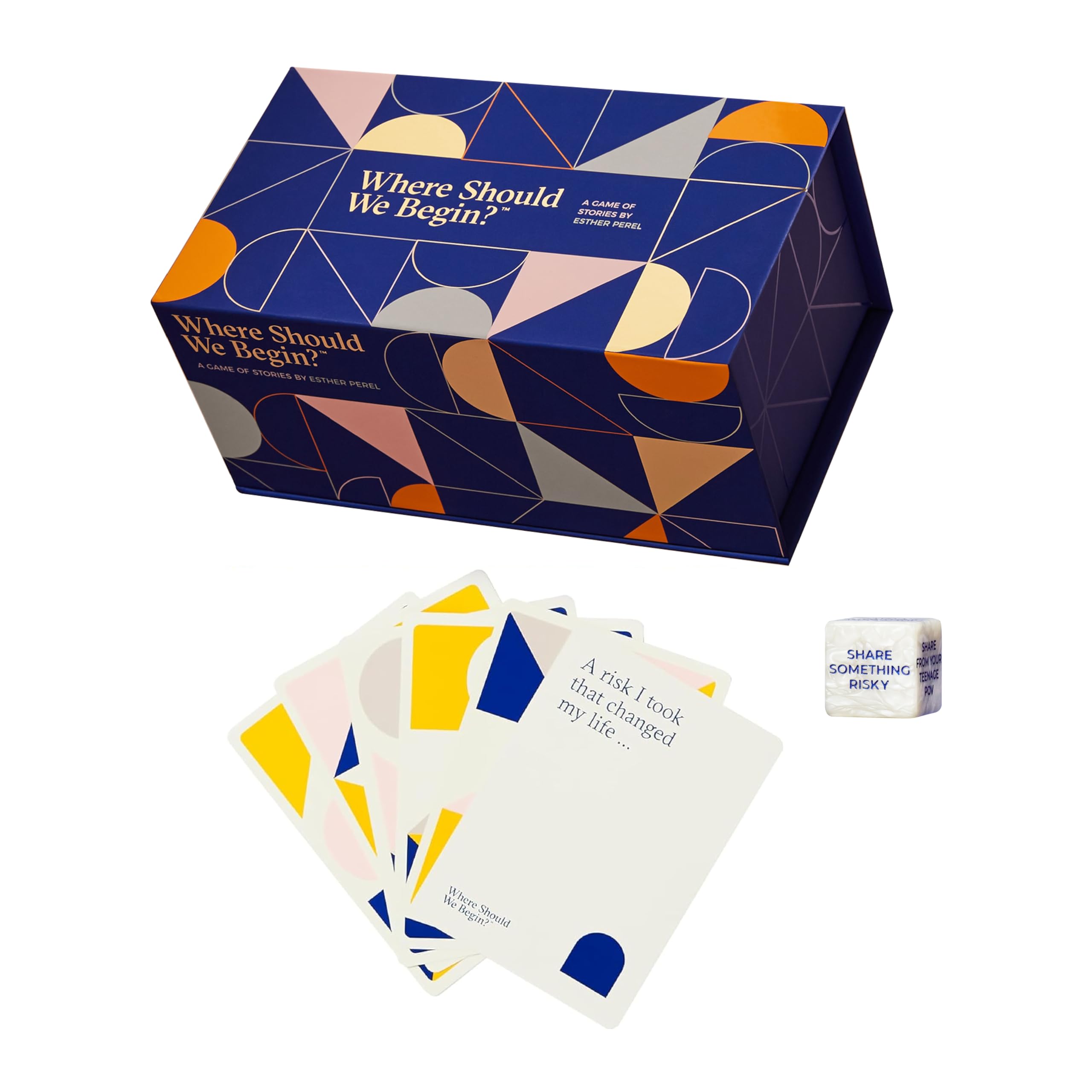 ESTHER PEREL Where Should We Begin? A Game of Stories - Conversation Cards for Friends & Partners - Interactive Couples Game with 200 Prompt Cards - 2-6 Player - Card Games for Couples & Date Night
