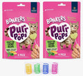 Bonkers Purrpops, Freeze Dried Crazy for Catnip Recipe Flavored Lollipop Cat Treats, for All Breeds and Ages 8 Pieces (2 Packs) with Cat Spring Toys