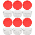 Pyrex 1-cup Storage Containers (Pack of 6) - Total 12-Piece Value Pack