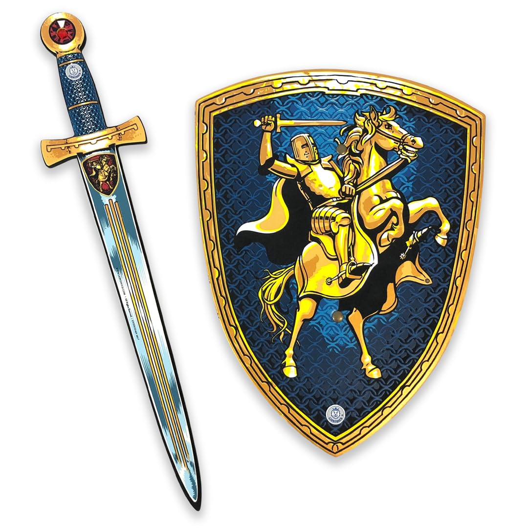 Liontouch - Knight Foam Sword & Shield for Boys – 3-6 Years | Pretend Play Set in Medieval Style for Kids & Toddlers | Safe Toy Weapons & Battle Accessories for Dress Up & Horseback Knight Costumes