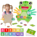 ZJEFUNS Preschool Learning Toys for Toddlers 3 4 5 Years, Finger Counting Number Blocks for Kids, Educational Math manipulatives Toys, Preschool Wood Homeschool Educational Math Toy for Boys Girls.