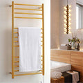 LUNEZY Heated Towel Rail Rails Towel Warmer,Heated Towel Rack, Electric Towel Warmer Rack Wall Mounted Stainless Steel Safety Energy Saving Towel Heater Home Bathroom Accessories (Size :