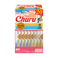 INABA Salmon Churu Cat Treats, Lickable, Squeezable Creamy Purée Cat Treat with Green Tea Extract & Taurine, 0.5 Ounces Each Tube, 20 Tubes, Scallop & Chicken Variety Box
