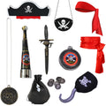 BanKids Pirate Accessories Set Role Play Captain Halloween Cosplay Party Pirate Costume Decorations Kids adult