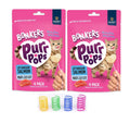 Bonkers Purrpops, Freeze Dried Salmon Flavored Lollipop Cat Treats, for All Breeds and Ages 8 Pieces (2 Packs) with Cat Spring Toys