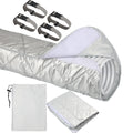 Portable AC Hose Cover Wrap, Portable AC Hose Insulation Sleeve with Storage Bag Extra-Thick Insulated Exhaust Hose Cover for 5” & 5.9”AC Vent Hoses 57x 24.8" Wide Velcro 4 Elastic Straps