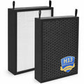 2 Pack Replacement Filter Compatible with NUWAVE OxyPure 47001, 47002, 47003, 47004, 47005, and 47006 Air Purifier,H13 True HEPA and Activated Carbon