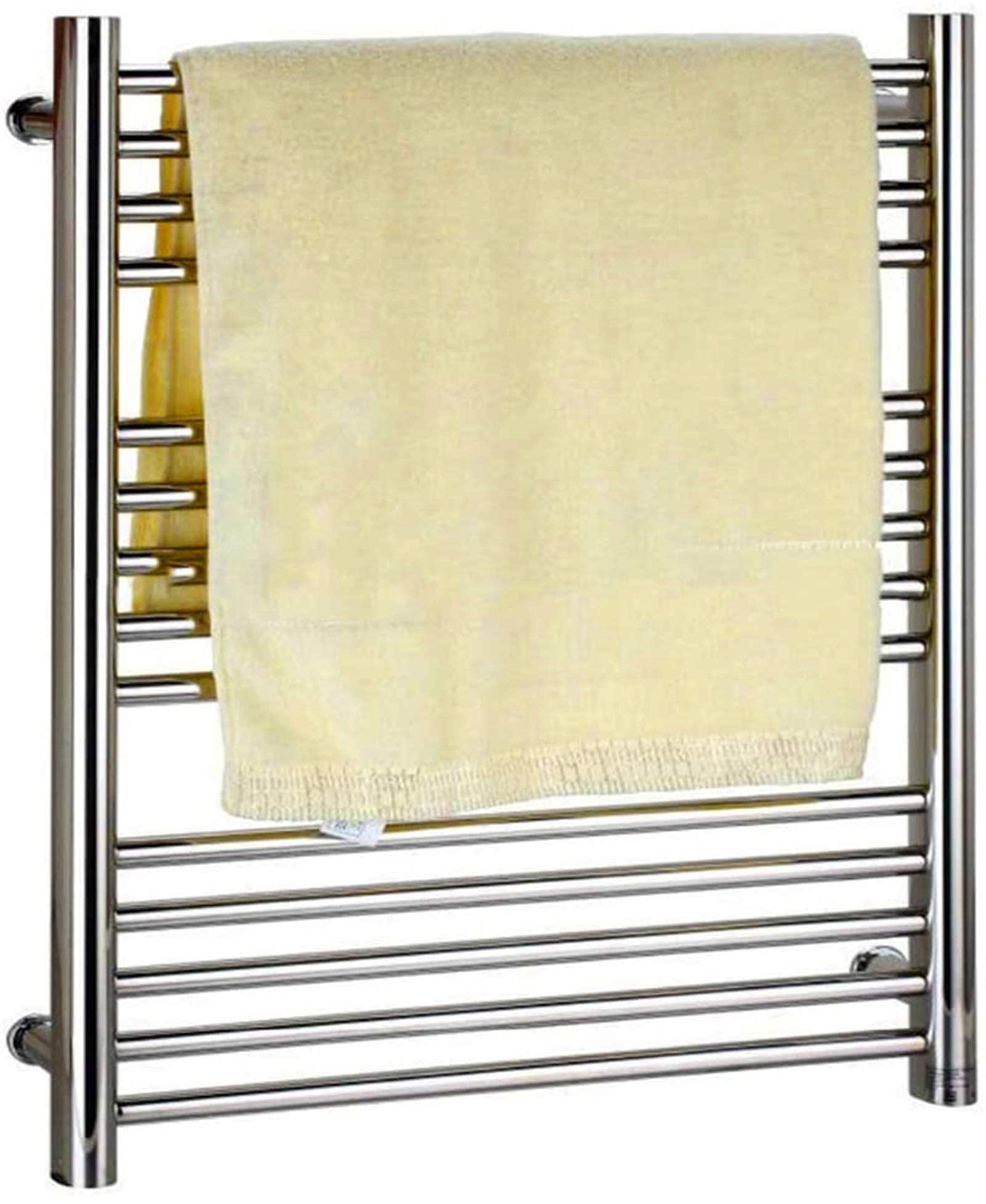 Heated Towel Rail Rails Towel Warmer,Electric Towel Rack, Towel Warmer Wall Mounted Stainless Steel Energy Saving with ON/Off Switch Towel Heater for Home Bathroom Towel Dry(
