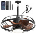 20" Outdoor Ceiling Fan with Light for Patio, IP65 Weatherproof Plug-in Gazebo Fan with Smart App & Remote, 3CCT Dimmable, 6-Speed Quiet Reversible DC Motor for Porch Pergola Canopy