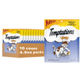 Temptations Cat Treats Indoor Care, Classic Crunchy and Soft Cat Treats, Tasty Chicken Flavor, 4.9 oz. Pouch (Pack of 10)