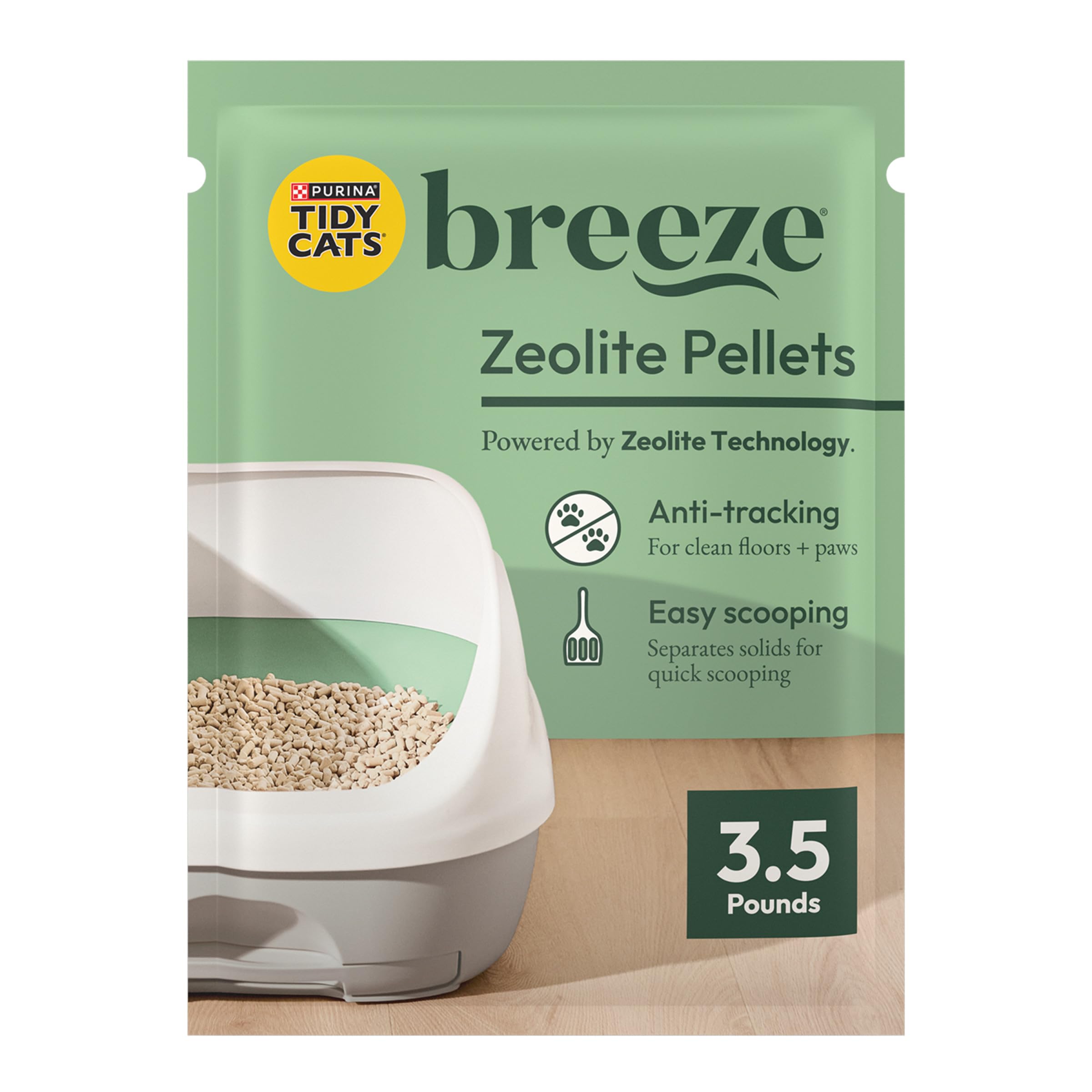Purina Tidy Cats Litter Pellets, Breeze Refill Litter Pellets in Recyclable Box - (6) 3.5 lb. Bags