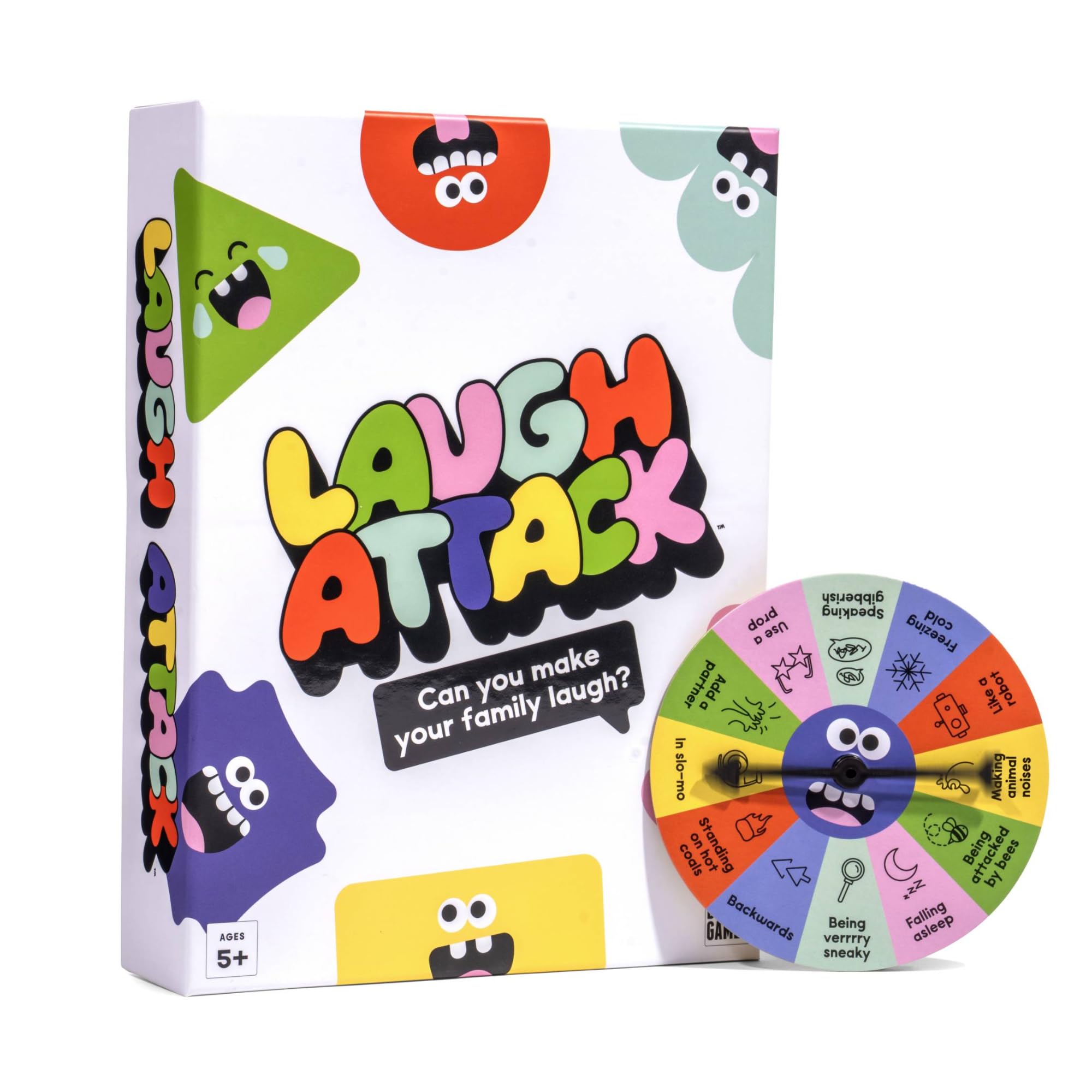 Laugh Attack [Can You Make Your Family Laugh? | Don’t Laugh Challenge Card Game For Kids, Teens, and Families | Great For Father's Day, Reunions, Vacation | Kids Gift For Boys & Girls Ages 5+]