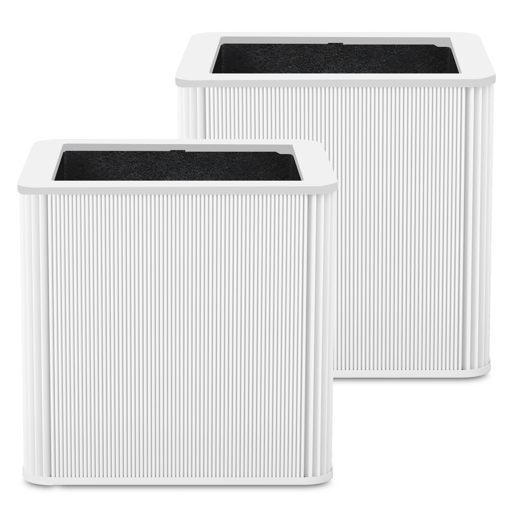 211+ Replacement Filter Compatible with Blue Pure 211+ and 211+ Auto Air Purifier, 2-Stage Filtration System of H13 True Filter and Activated Carbon Filter, White, 2 Pack
