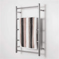 Towel Warmer Stainless Steel Towel Warmer, Electric Heated Towel Rack Hot Towel Rail with 5 Bars for Bathroom Kitchen Hotel 800500120Mm,Plugin Wall Mounted Cloth Towel Heated Dryin