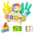 Toddler Learning Toys 3-5, Educational Games with Visual Timer for Kids 5-7, Montessori Number Counting Toys, Math Manipulatives, Preschool Kindergarten School Supplies, Birthday Gifts for 2 3 4 5 6 7