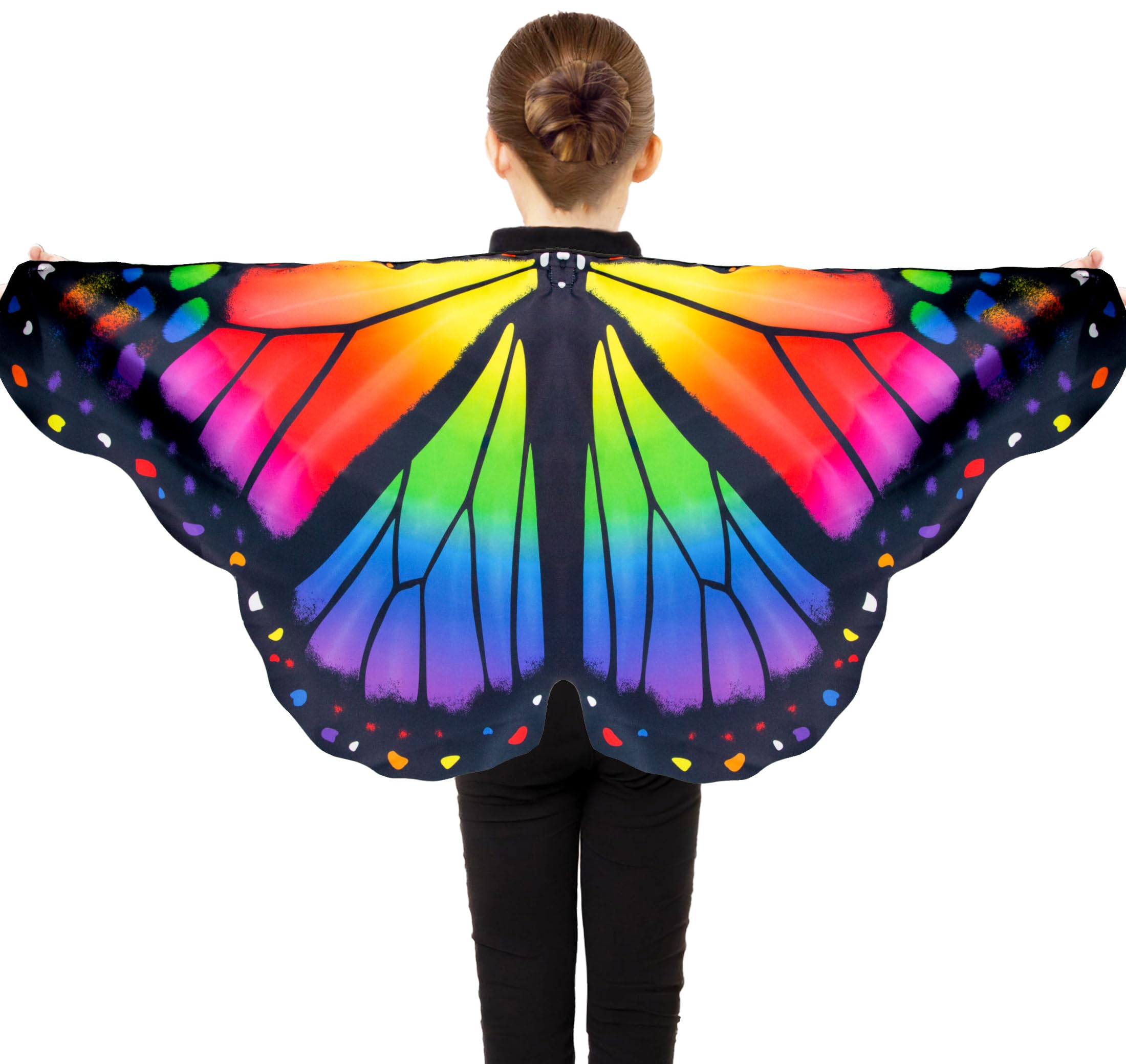 D.Q.Z Toddler Butterfly-Wings-Costume for Girls Princess Dress-Up Clothes, Spring Bug Toys for Kids Birthday Party Gifts Idea