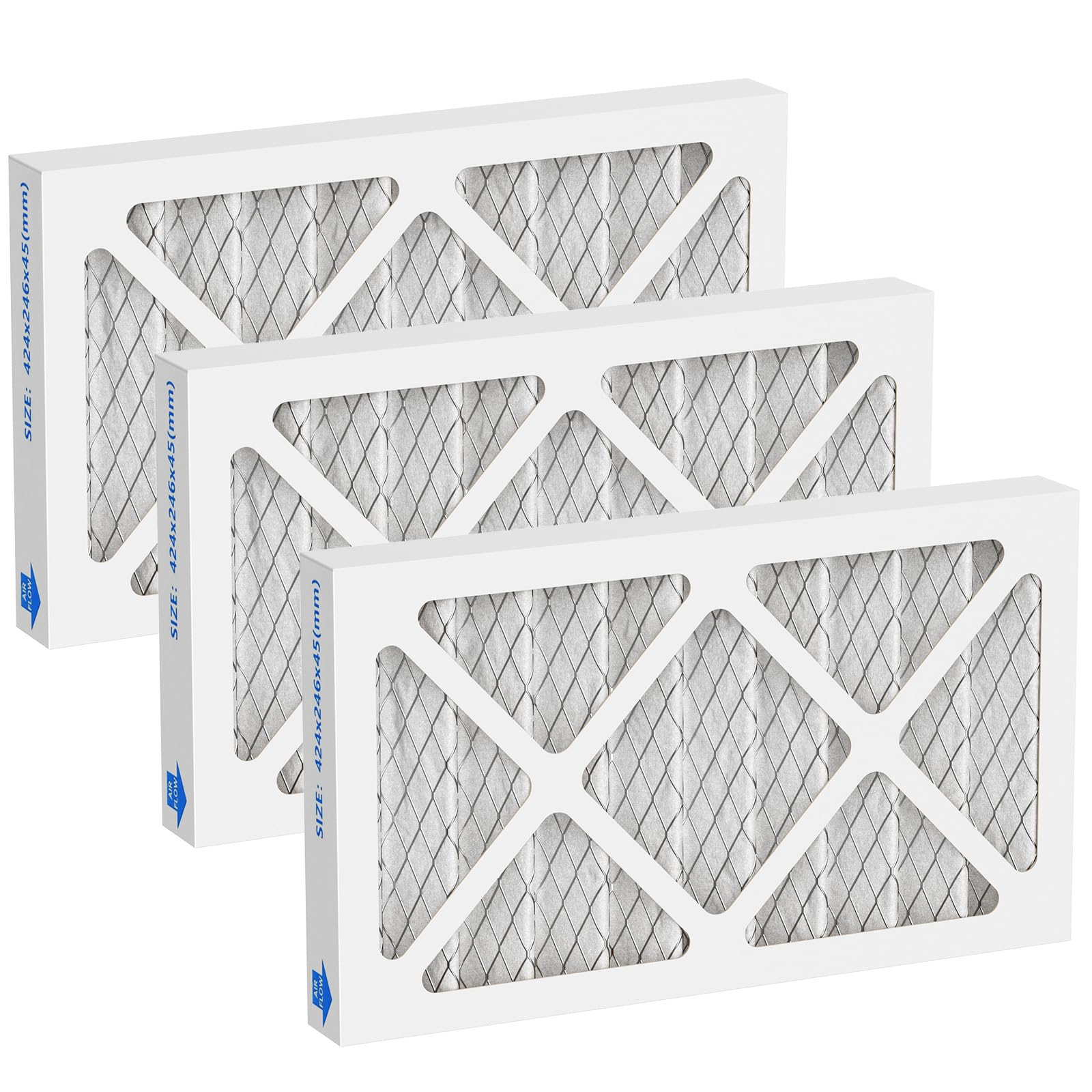 3 Pack 5-Micron Outer Air Filters Replacement Compatible with WEN 3410, POWERTEC AF4000/AF4001, Shop Fox W1830, Grizzly G0738 Air Filtration System for Workshop, Garage, Shop, Part 90243-027-2