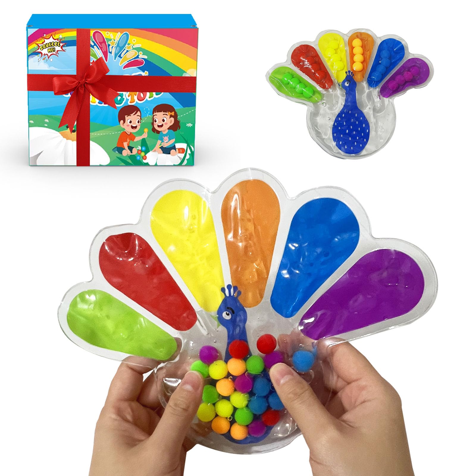 Color Sorting Sensory Toys, Fine Motor Skills Toys for Toddlers, Montessori Toys Preschool Learning Activitie, Sensory Activity Toy for Kids 3+ and Adults