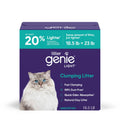 Litter Genie Light Unscented Clumping Cat Litter, 18.5 lbs | Natural Clay Cat Litter | Fast-Clumping, Odor Control, Low Dust, Naturally Lighter