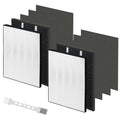 2 Sets Air220 Air320 Replacement Filter Compatible with Bissell Air320 Air220 2768A 2609A, 2 Filters, 6 Pre Filters and 2 Activated Carbon Filters, Compare Part 2677,2678,2804