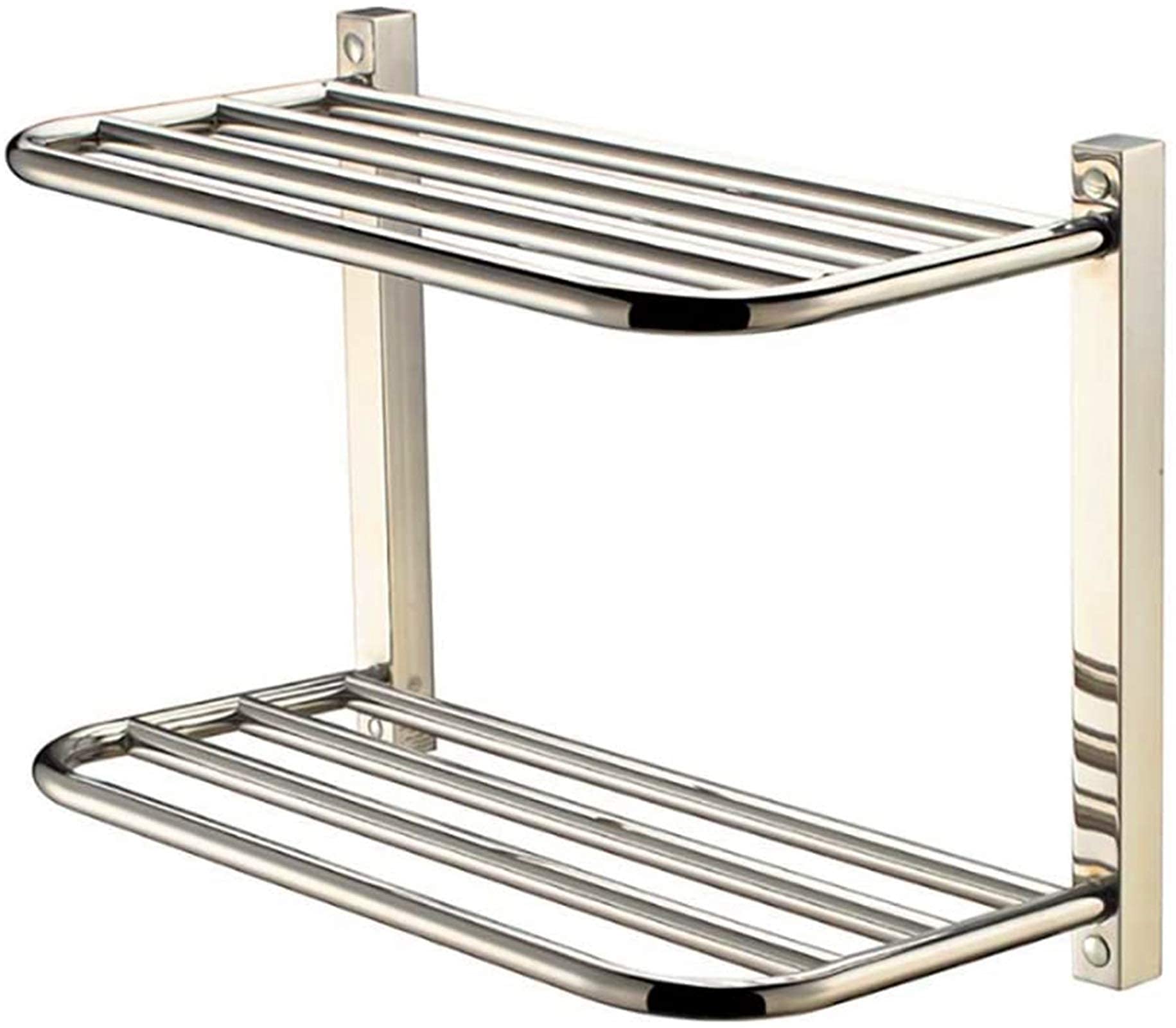 Heated Towel Rail Rails Electric Towel Warmer Rack, Hot Towel Warmer for Bathroom, Wall Mounted Heated Towel Rack Storage Shelf 304 Stainless Steel Chrome (Color : Plugin) (Plugin)