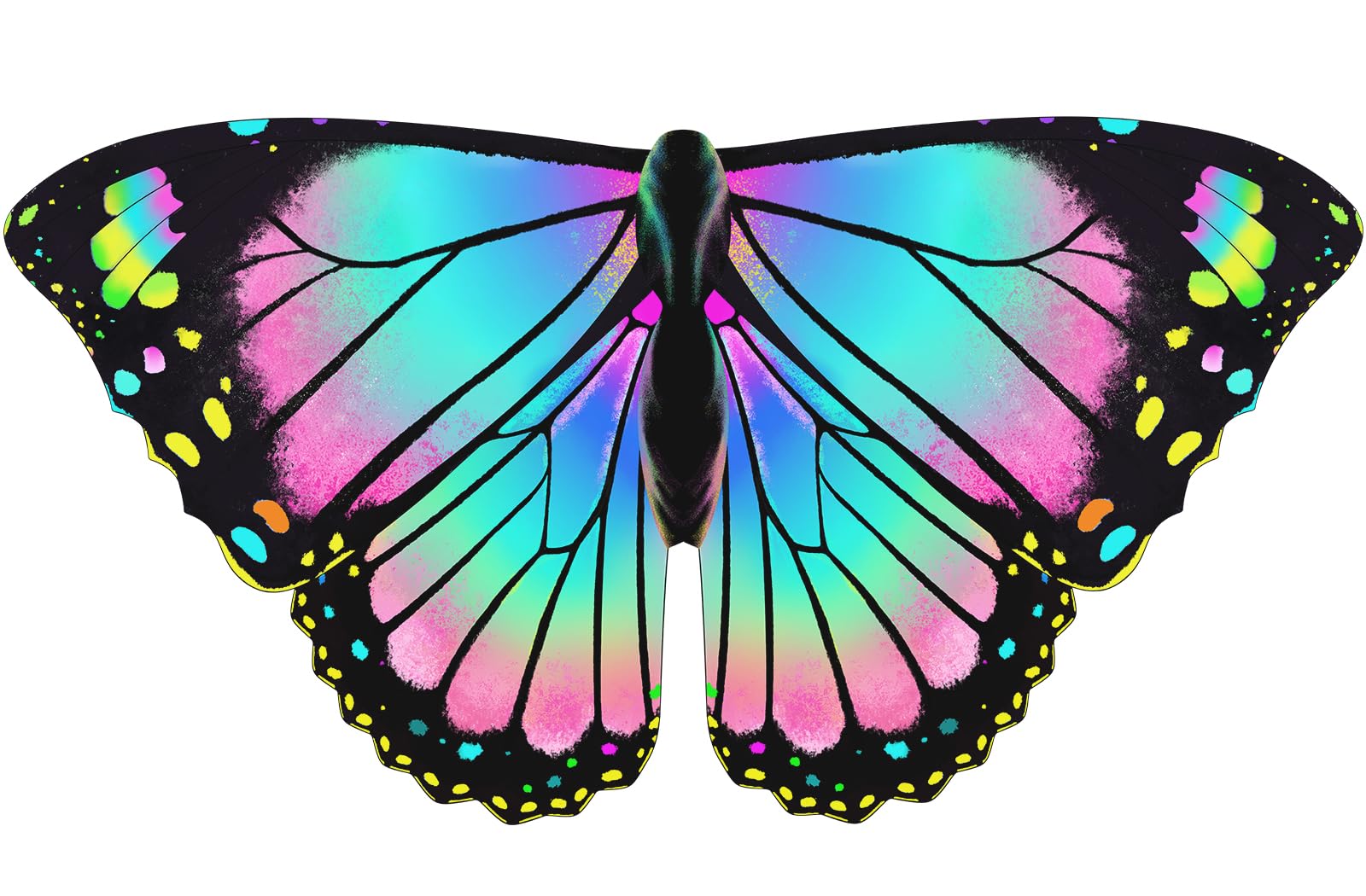 iROLEWIN Toddler-Kids Butterfly-Wings for Girls Butterfly-Costume Children Bug Dress-Up Wings as Play Toys Boys Party Favors