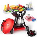 JOYIN Kitchen Toy Set, BBQ Play Grill, Cooking Toy Set, Little Chef Play, Kids Grill Playset Interactive BBQ for Kids with Light & Sound, Birthday Gift for 3 4 Year Old Boys Girls Outdoor Toys