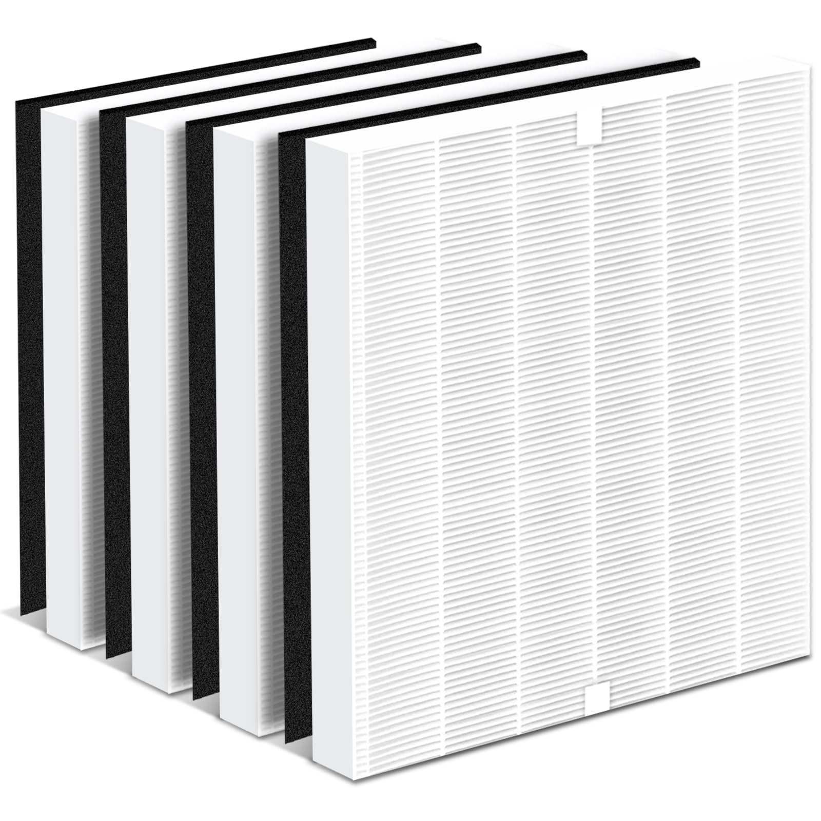 AP 1512HH Replacement Filter for Coway, 4 Filters & 4 Carbon Pre-Filters | Compatible with Coway Airmega AP 1512HH 200M AP 1512HH FP AP 1518R AP 1519P models