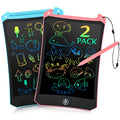EooCoo Toddler Toys, LCD Writing Tablet for Kids 2 Pack, Toddler Travel Essentials Drawing Pad, Mess Free Coloring Books, Road Trip Activities, Age 3-5 Girls Boys Gifts - 8.5 Inch