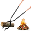 42" Large Fireplace Tongs Log Grabber with Scissor Shape Serrated, Portable Expandable Fire Pit Tongs accessory for Outdoor Fire Pit, grizzly grabber, indoor Fireplaces,Bonfires.